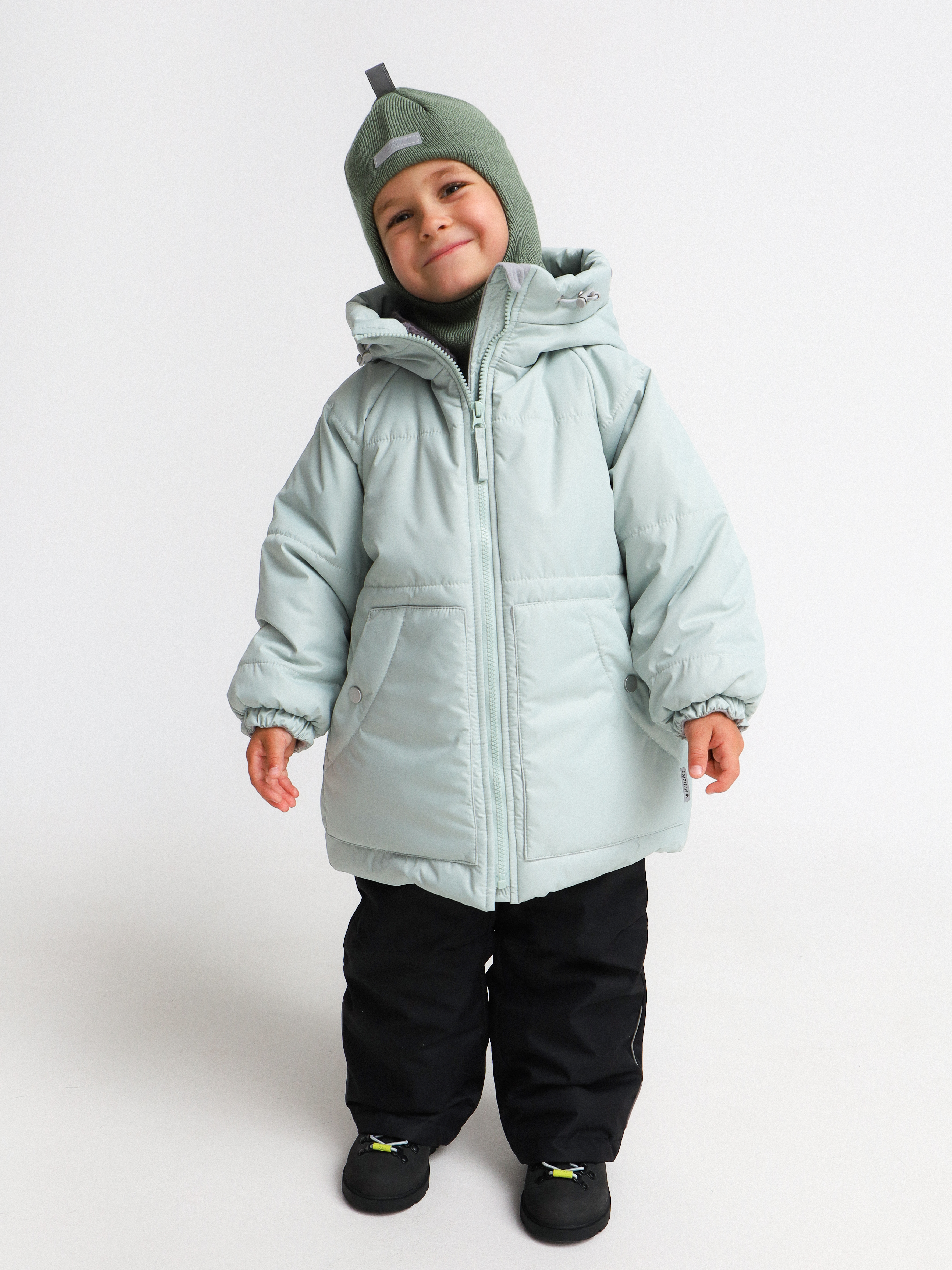 Куртка MINIDINO G-VO-Krt-149/0Куртка зимняя с ушками светло-фисташковая - фото 10