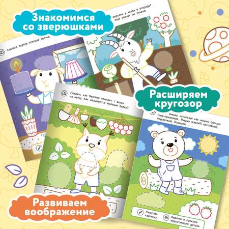 Набор из 4 книг Феникс Премьер Раскраска с аппликацией