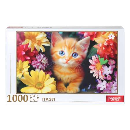 Пазл Умные игры Котенок в цветах классический