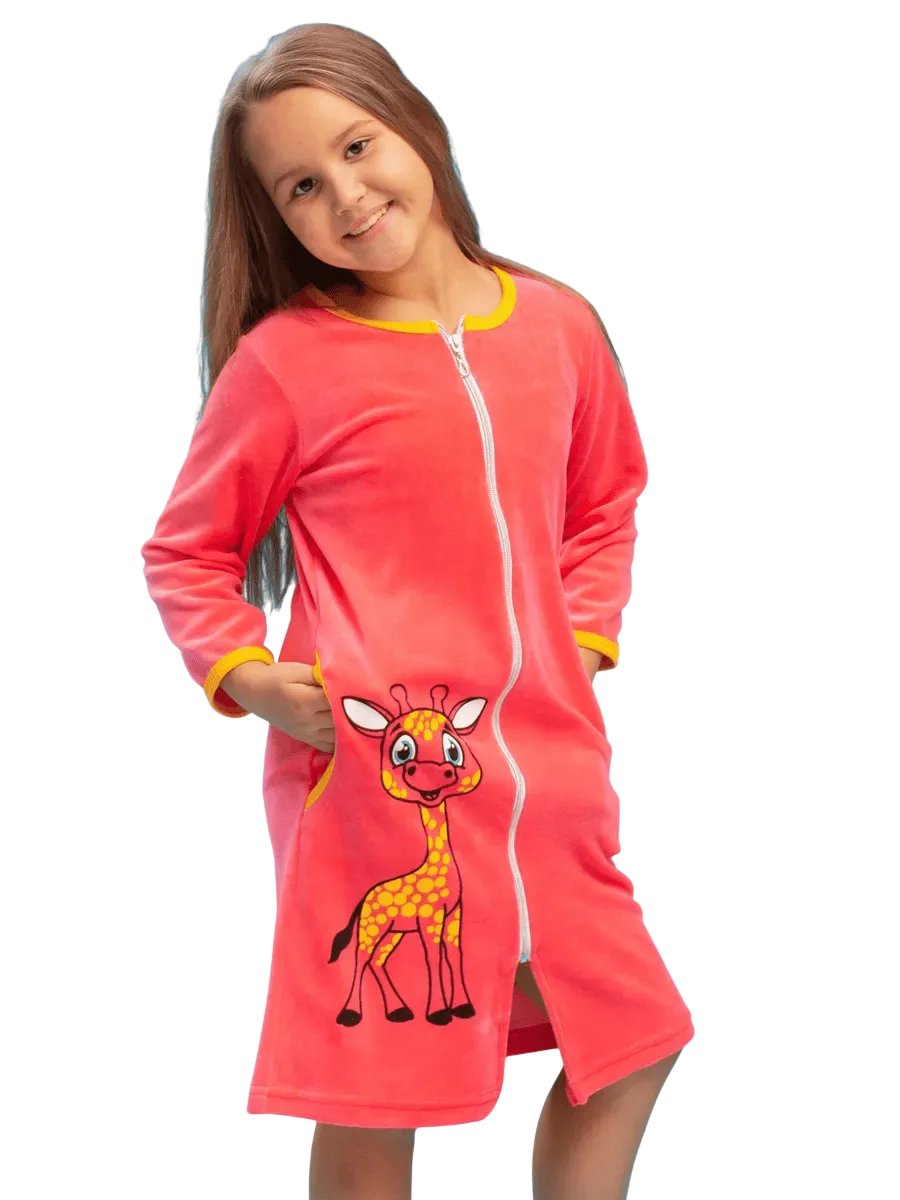 Халат TOTEMFOX 831В2F/коралловыйЖираф - фото 1