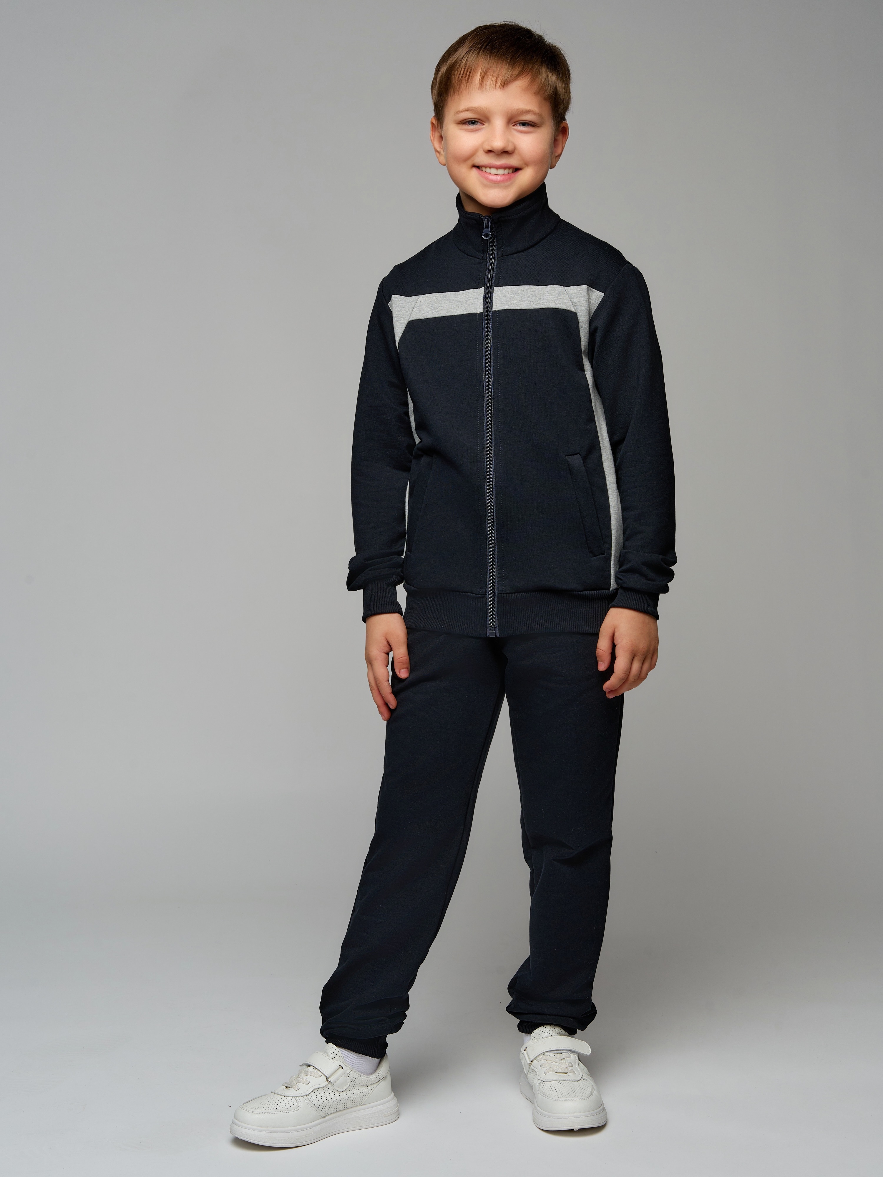 Спортивный костюм RODOS М-324д/синий_меланж - фото 1