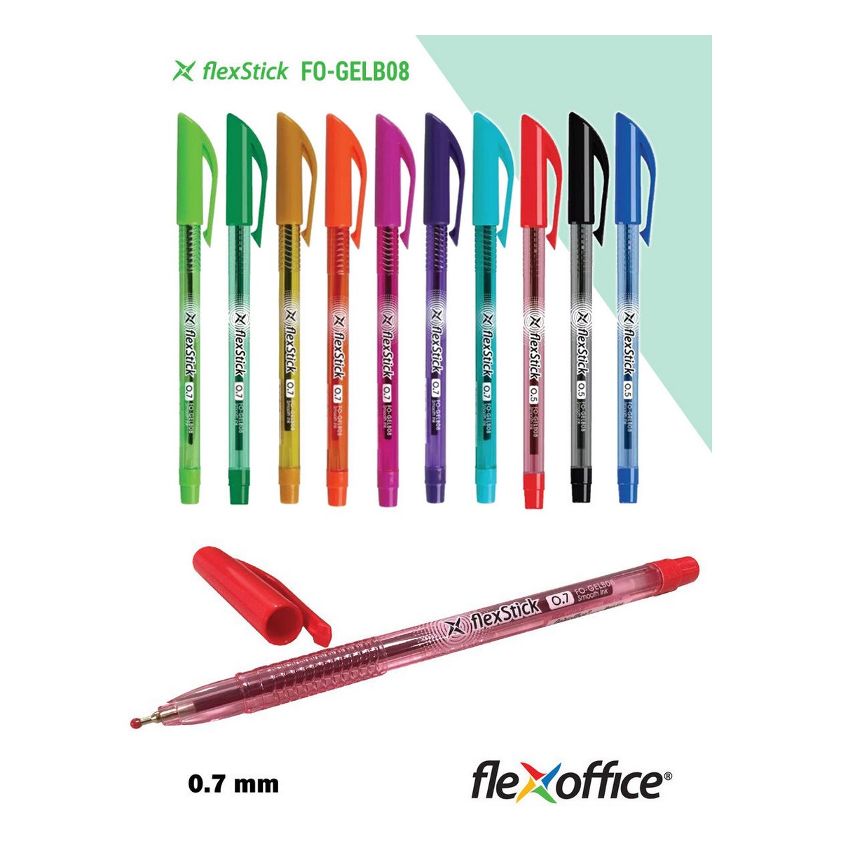 Ручка шариковая Flexoffice 10 шт. - фото 8