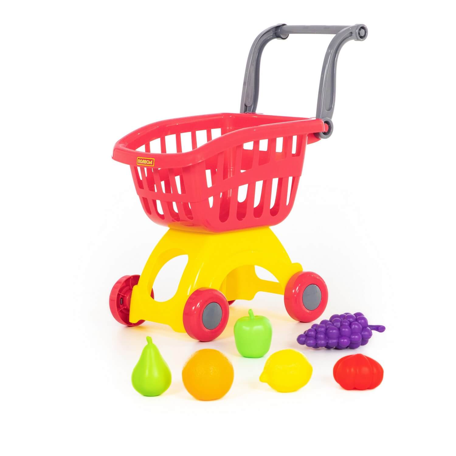 Игрушка Полесье Тележка + набор продуктов 6 предм. - фото 1