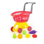 Игрушка Полесье Тележка + набор продуктов 6 предм.