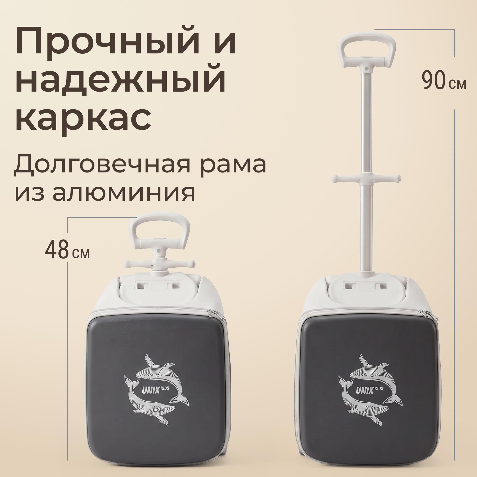 Чемодан UNIX Kids Каталка Stroller Ocean - фото 11