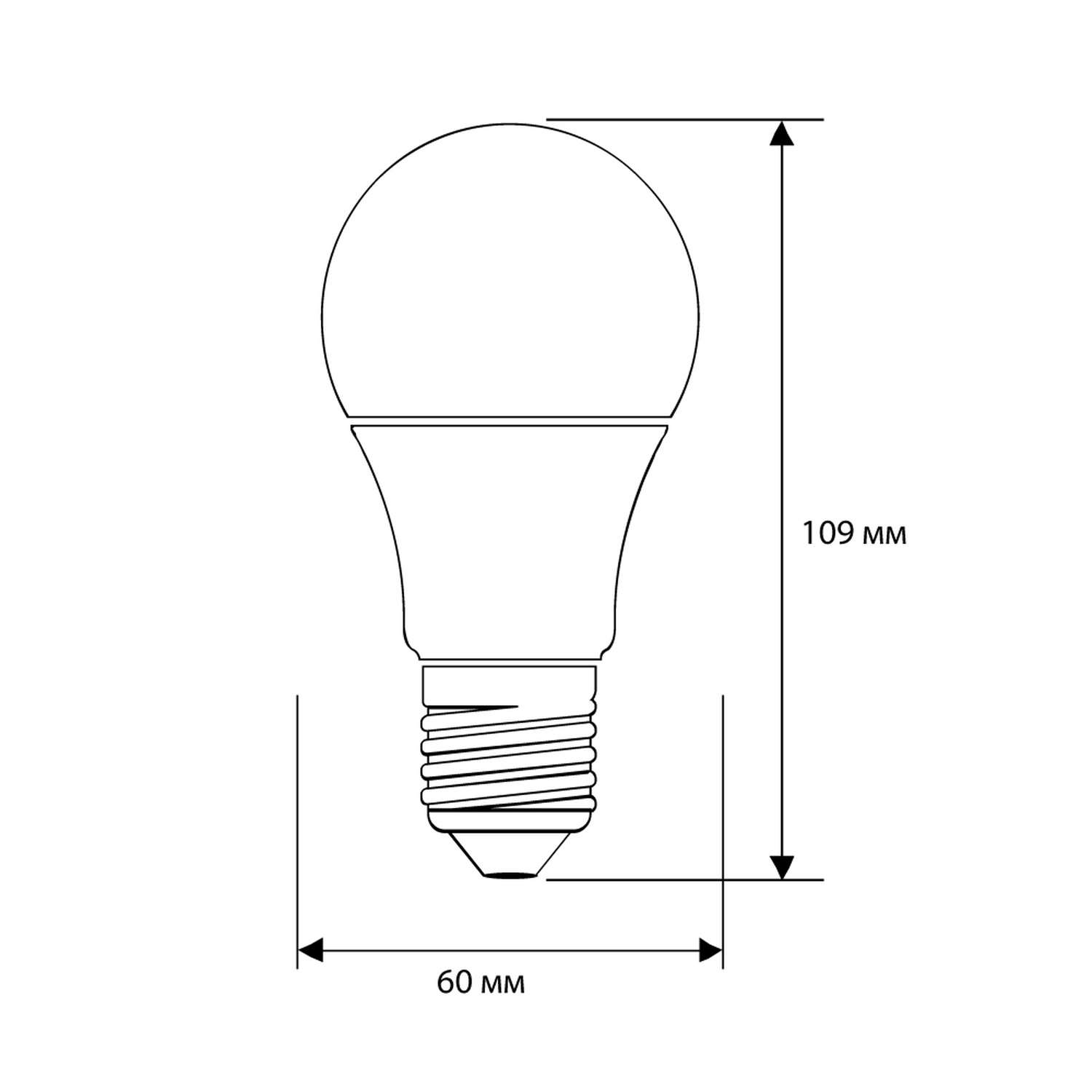 Лампочка Ergolux LED-A60-11W-E27-3K - фото 2