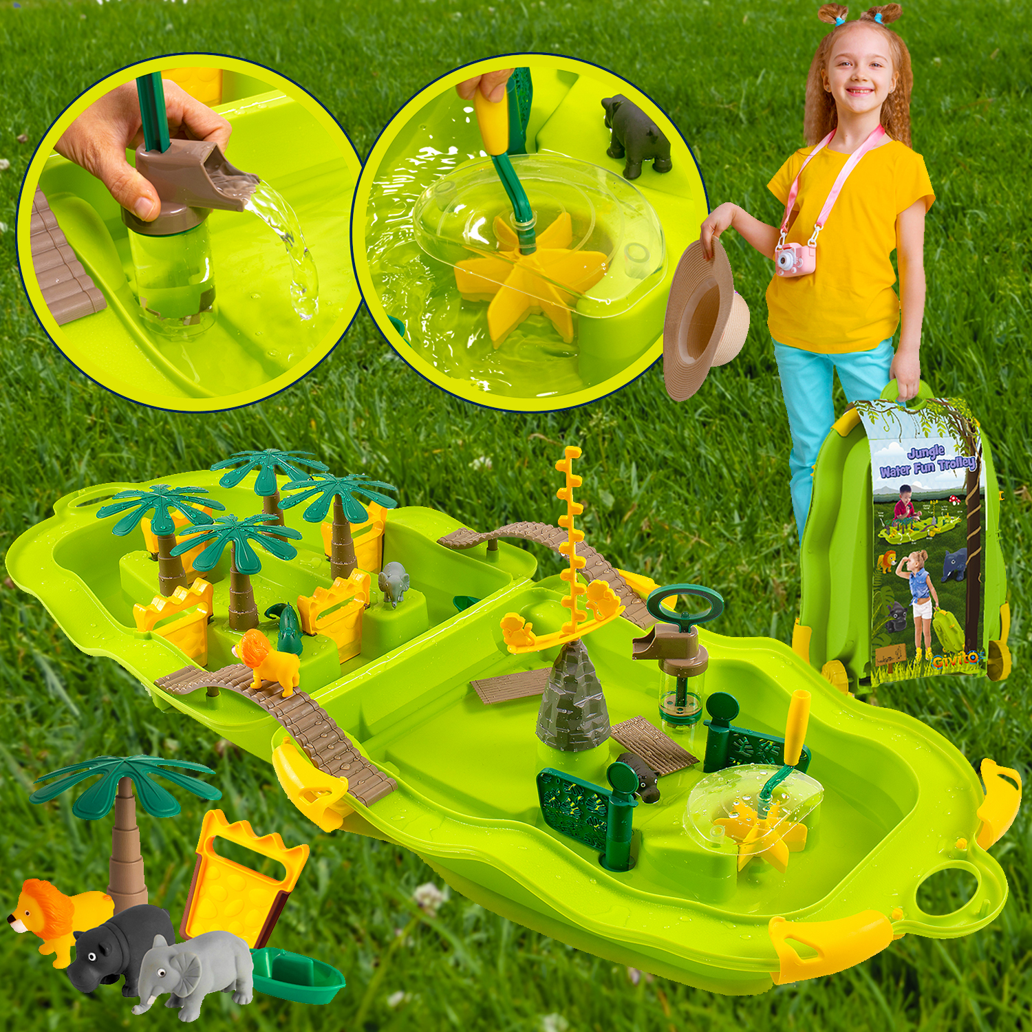 Игрушка для ванной в чемодане Givito Джунгли G2310-474 - фото 2