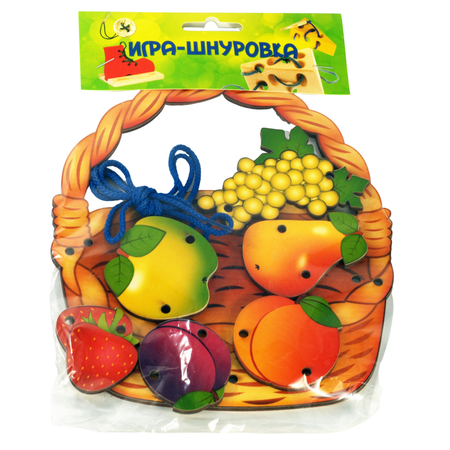 Игрушка Нескучные игры шнуровка Корзина