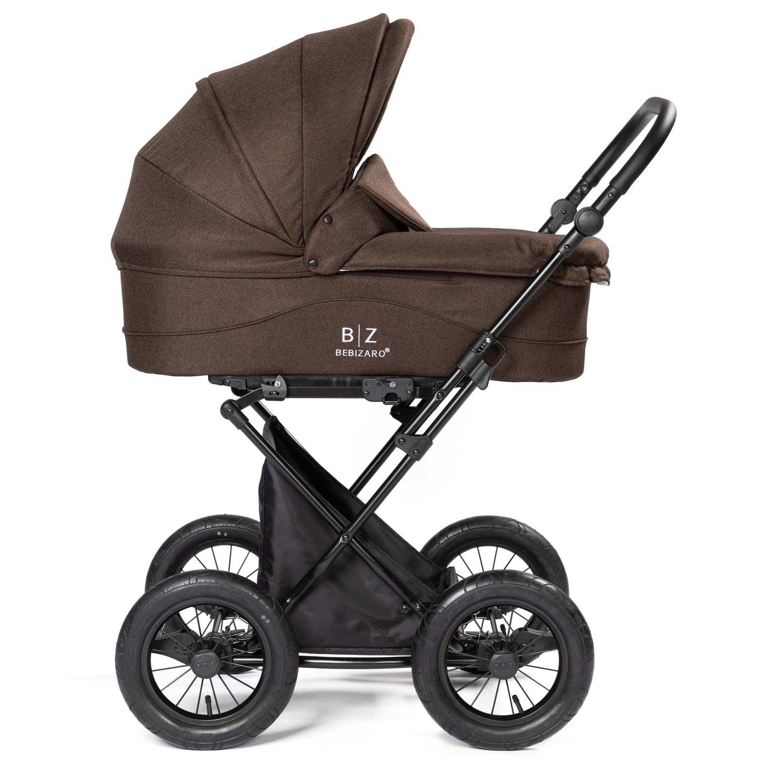 Коляска люлька Bebizaro Classic Brown - фото 3