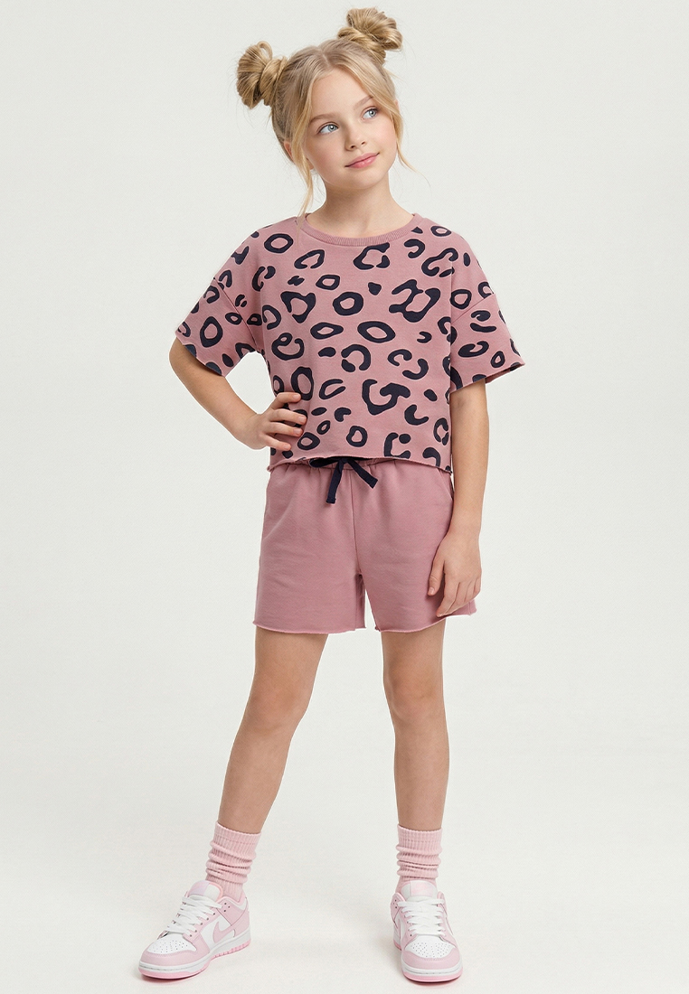 Изображение товара Летний комплект для девочки футболка и шорты YOULALA 146 комфорт и стиль Изображение товара Летний комплект для девочки футболка и шорты YOULALA 146 комфорт и стиль