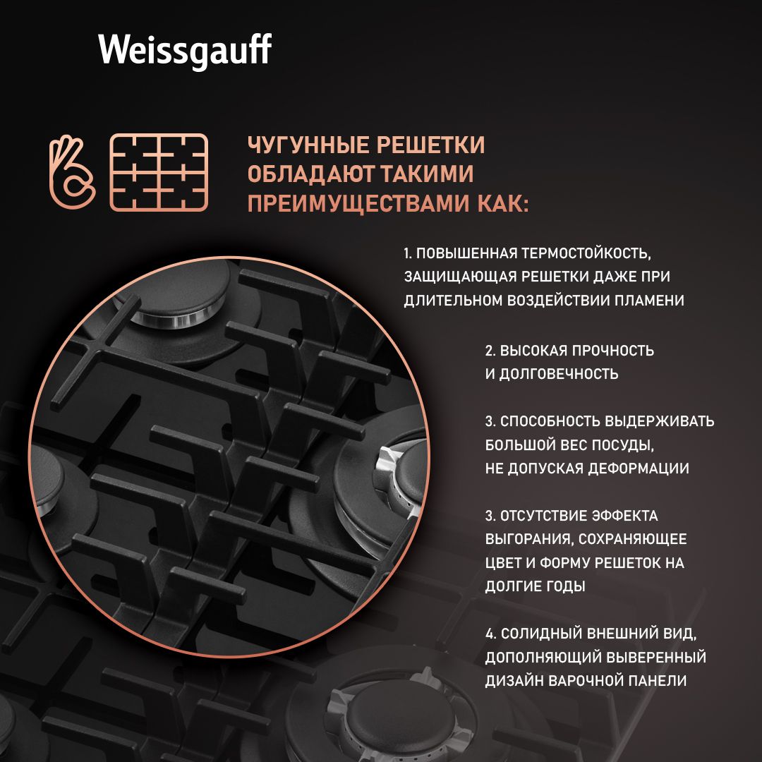 Варочная панель WEISSGAUFF HGG 451_ - фото 6