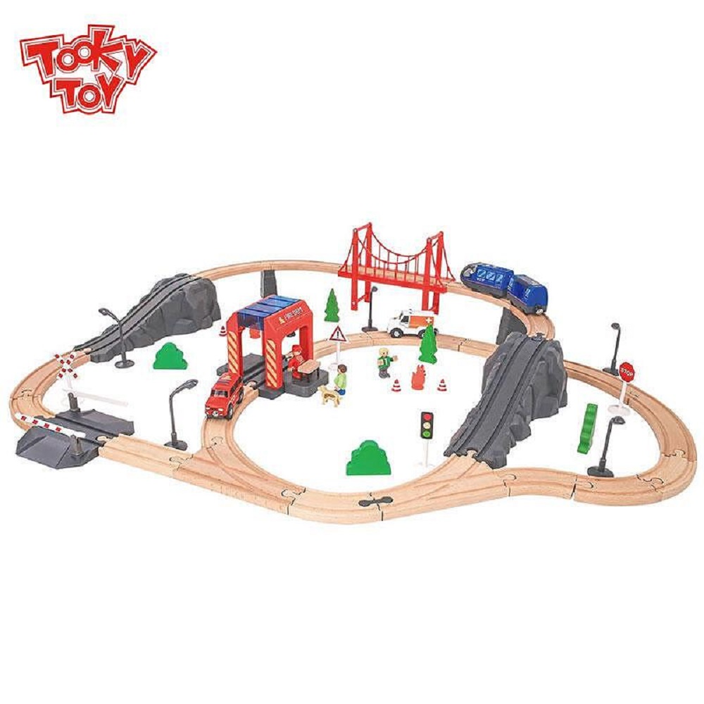 Набор железнодорожный Tooky Toy 91 см TH683 - фото 1
