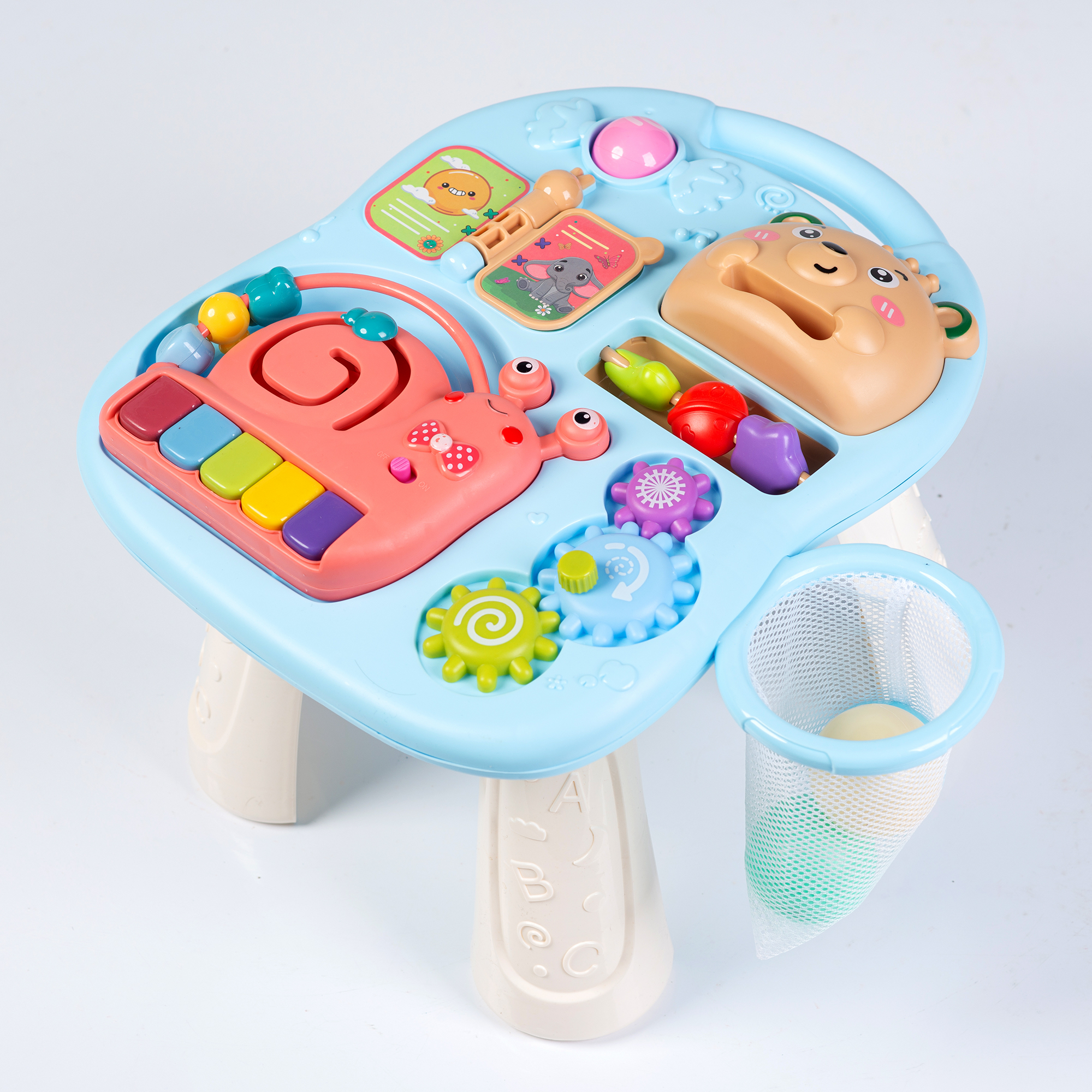 Каталка Babyhit с ручкой голубой - фото 15