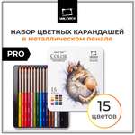 Карандаши цветные Малевичъ 15 шт.