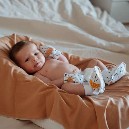 Пелёнка Mjolk Camel трикотаж 85х120 см