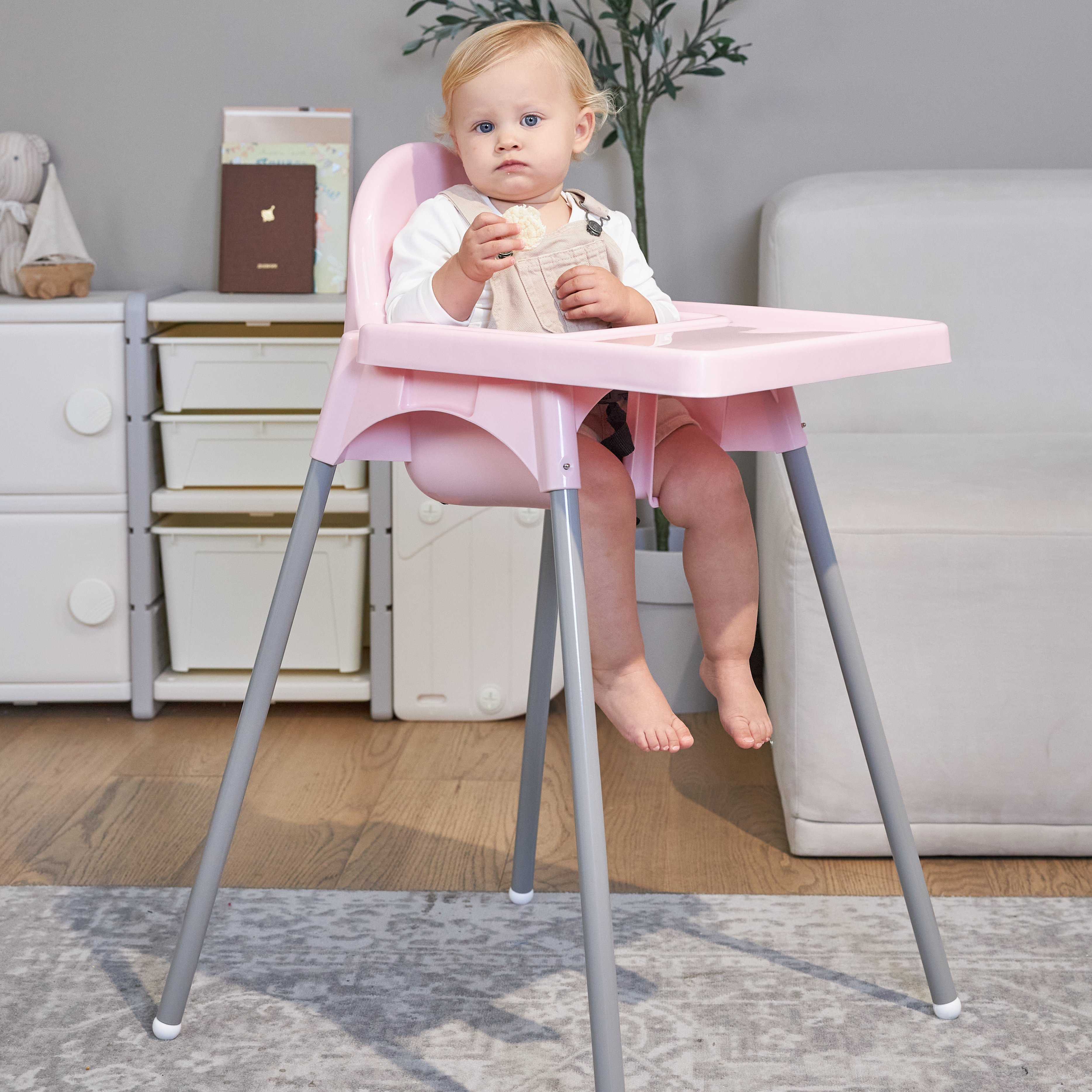 Стульчик для кормления UNIX Kids Fixed Rose розовый - фото 6