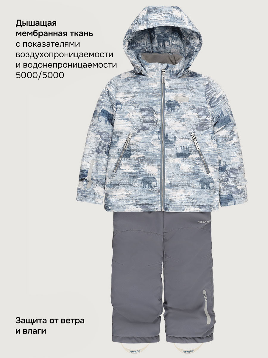 Костюм NIKASTYLE 7м1526 деним/серый - фото 6