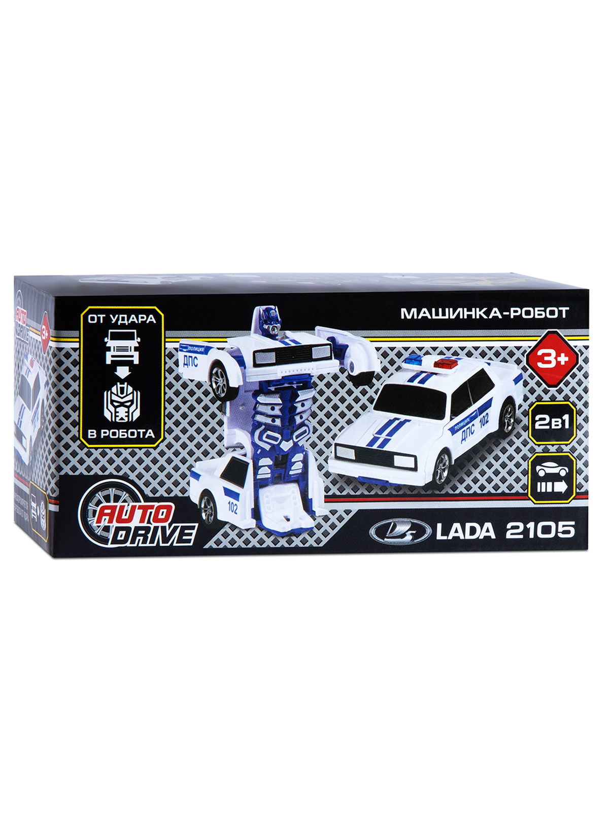 Фигурка AUTODRIVE Робот трансформер Машинка - фото 16