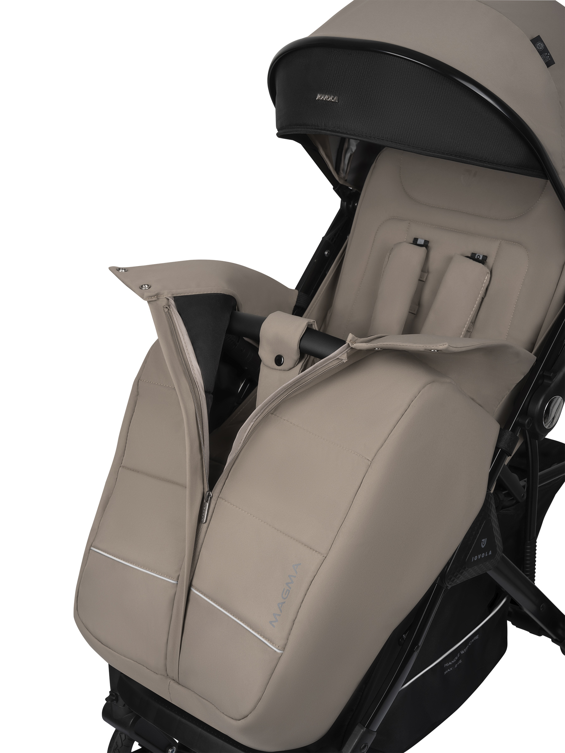 Коляска прогулочная JOVOLA Magma Plus бежевый - фото 25