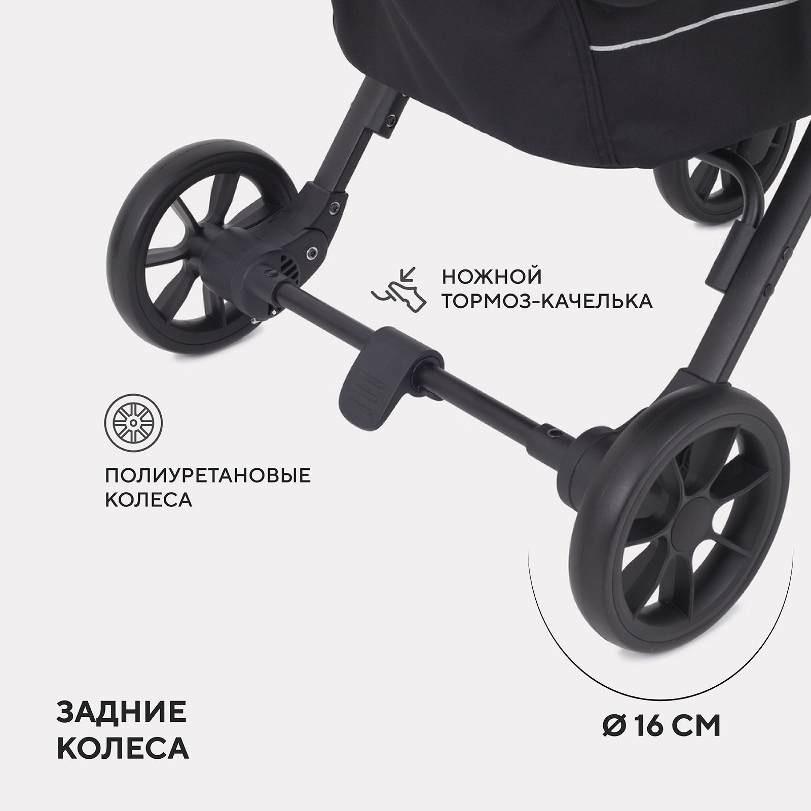 Коляска прогулочная Rant зеленый - фото 12