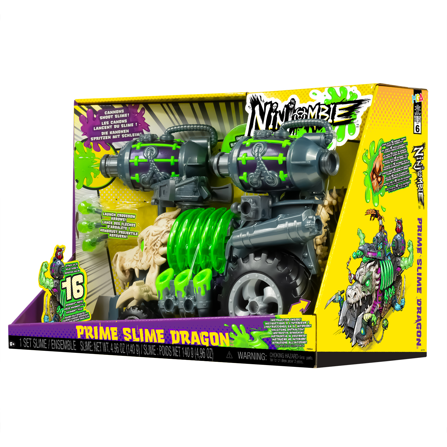Игровой набор Ninjombie машина Прайм Слайм Дрэгон - фото 3