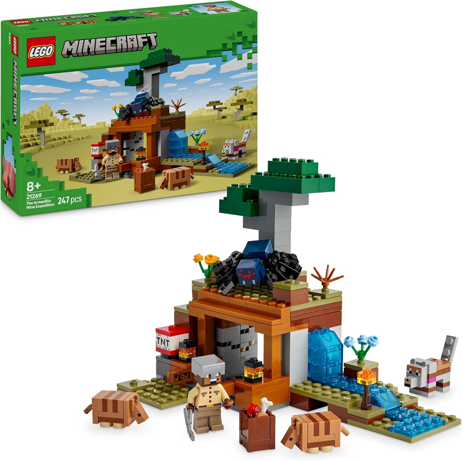 Конструктор LEGO Minecraft Экспедиция рудник Броненосец 247 дет. - фото 1