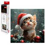 Алмазная мозаика Феникс + Новогодний кот