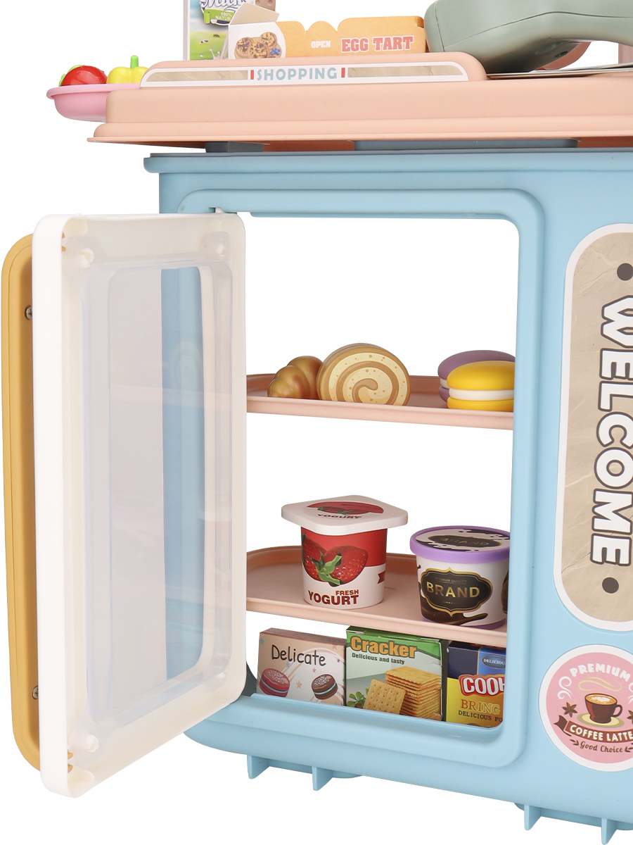 Игровой набор Рыжий кот касса, прилавок, продукты - фото 3