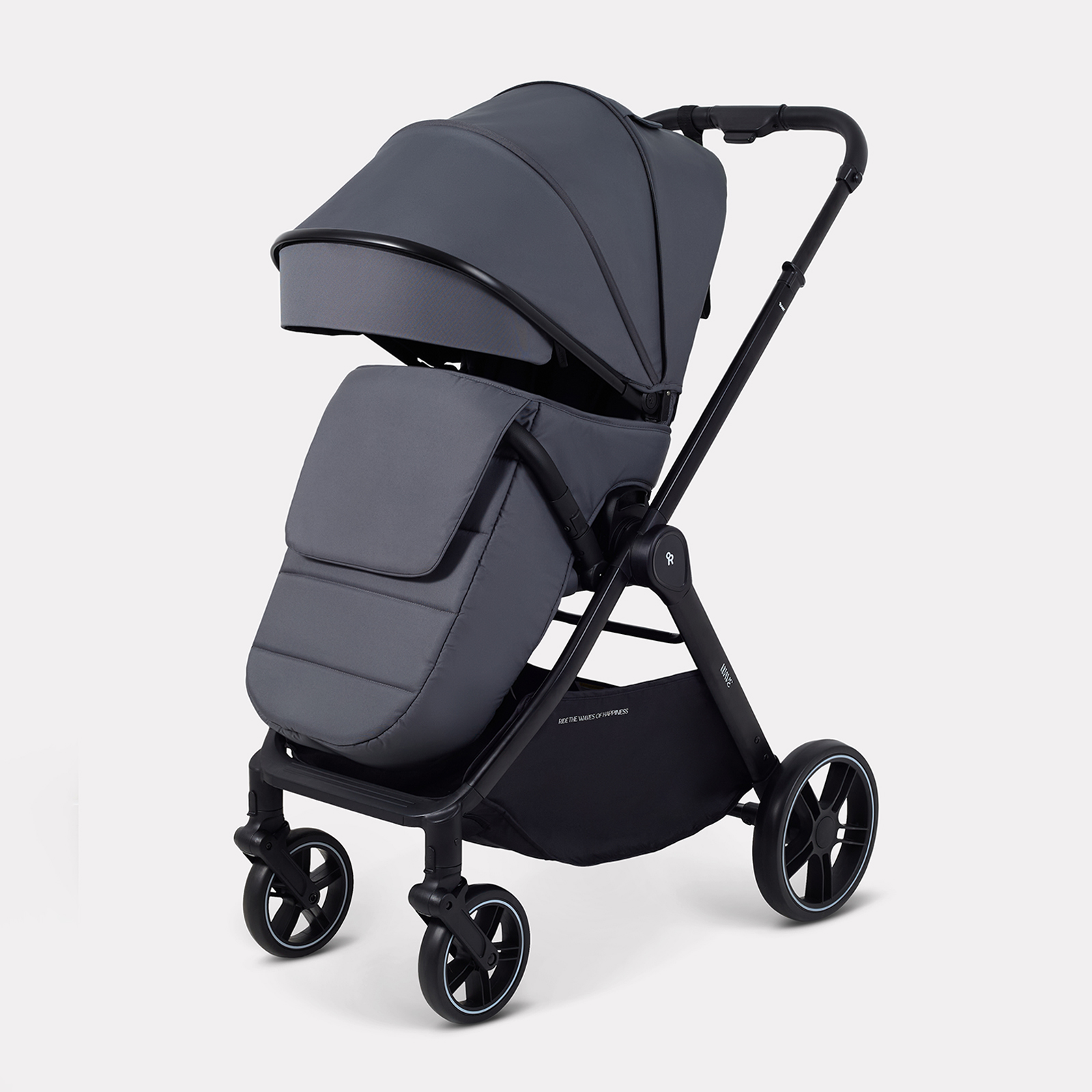 Коляска прогулочная Rant Basic Wave серый - фото 3