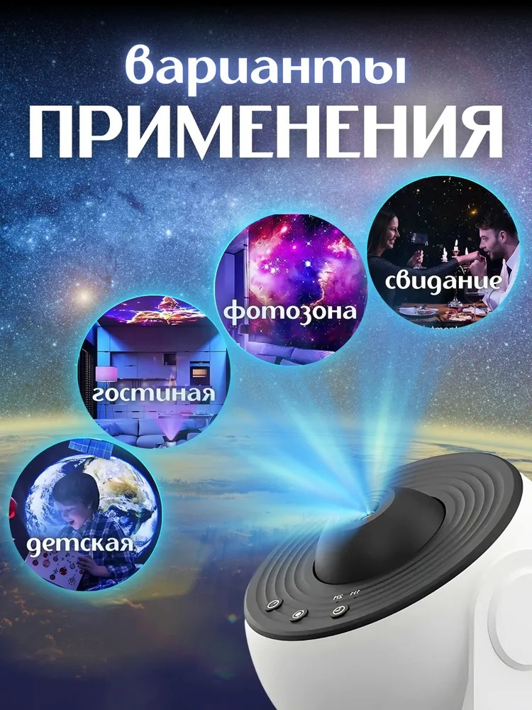 Проектор звездного неба планетарий CASTLELADY галактика проектор для детской и спальни - фото 5