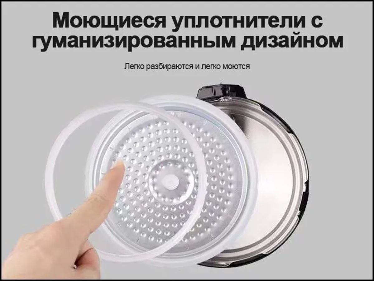 Мультиварка скороварка CASTLELADY 3в1 5л luma bella - фото 11