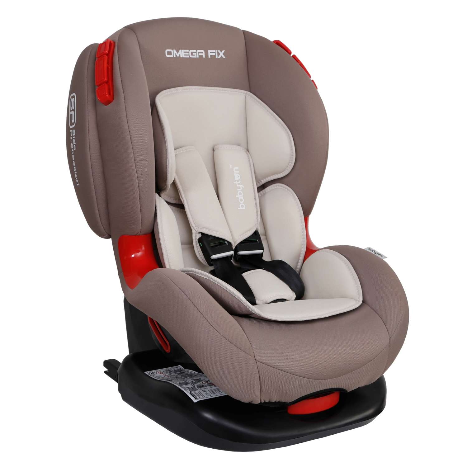 Автокресло Babyton Omega Fix Mokko Isofix 1/2 (9-25 кг) - фото 15