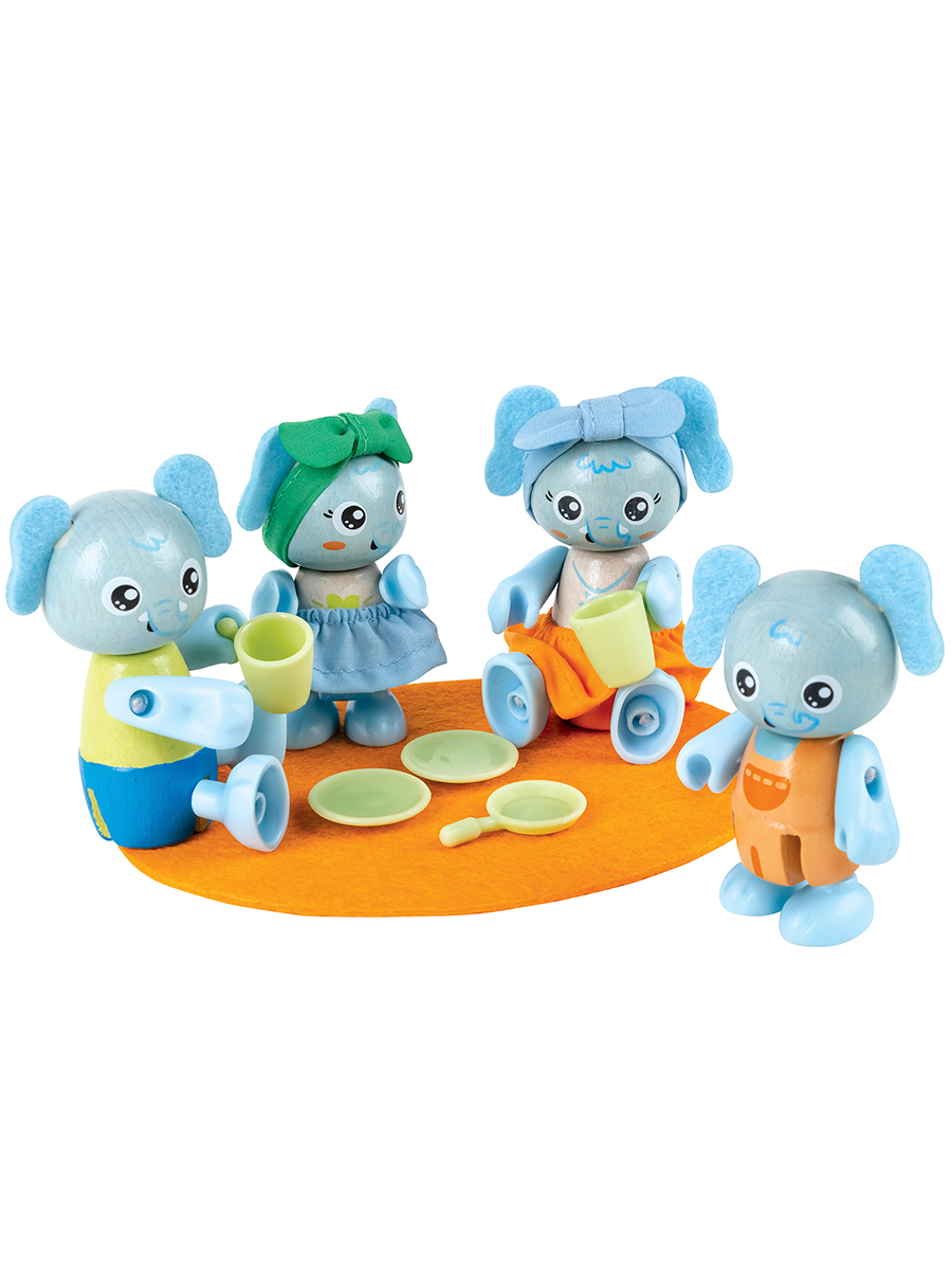 Фигурка Hape Семья слонов - фото 3