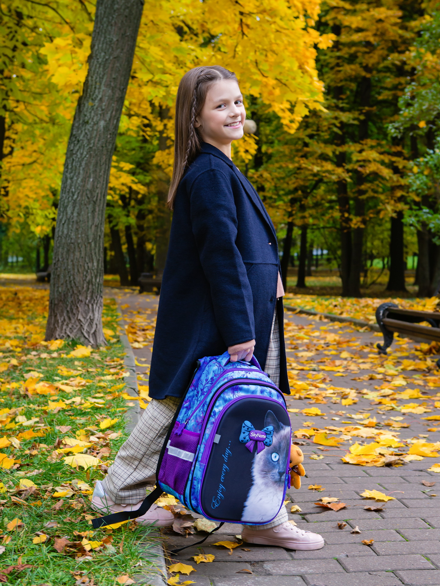 Рюкзак SkyName анатомическая спинка + брелок - фото 5