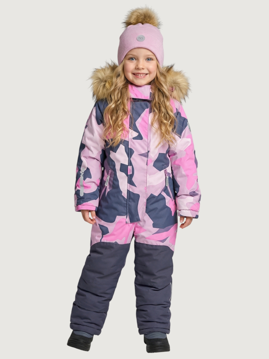 Комбинезон NIKASTYLE 8з1025 розовый/графит - фото 1