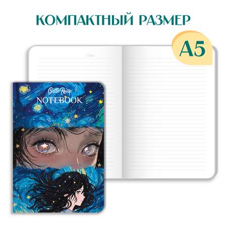 Блокнот Проф-Пресс в линию А5. 4шт Звёздный 40 лист.