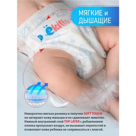 Подгузники Ekitto для недоношенных NB (0-5 кг) 30 шт.