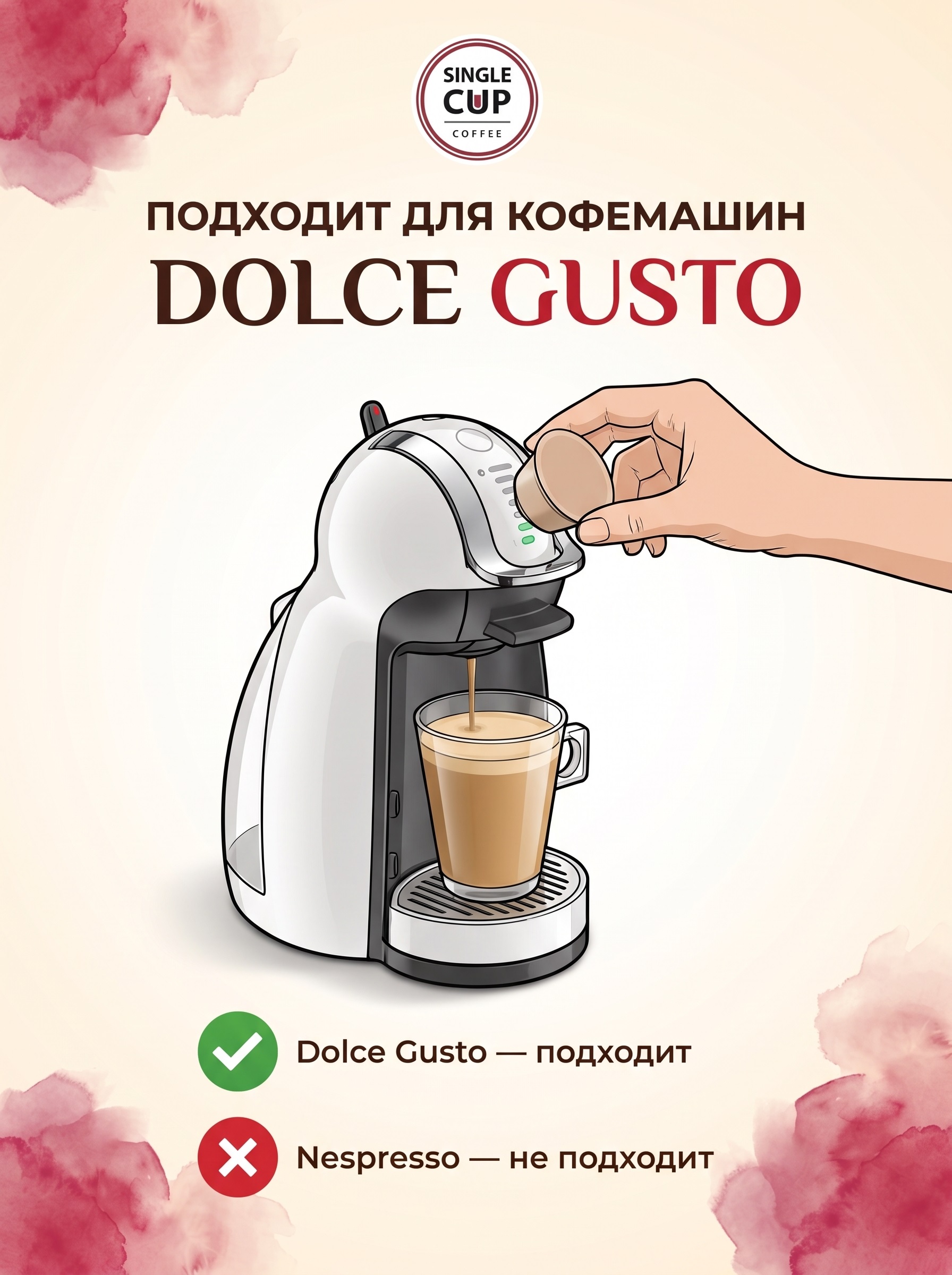 Кофе в капсулах Single Cup Coffee Раф малина 16 шт. - фото 7
