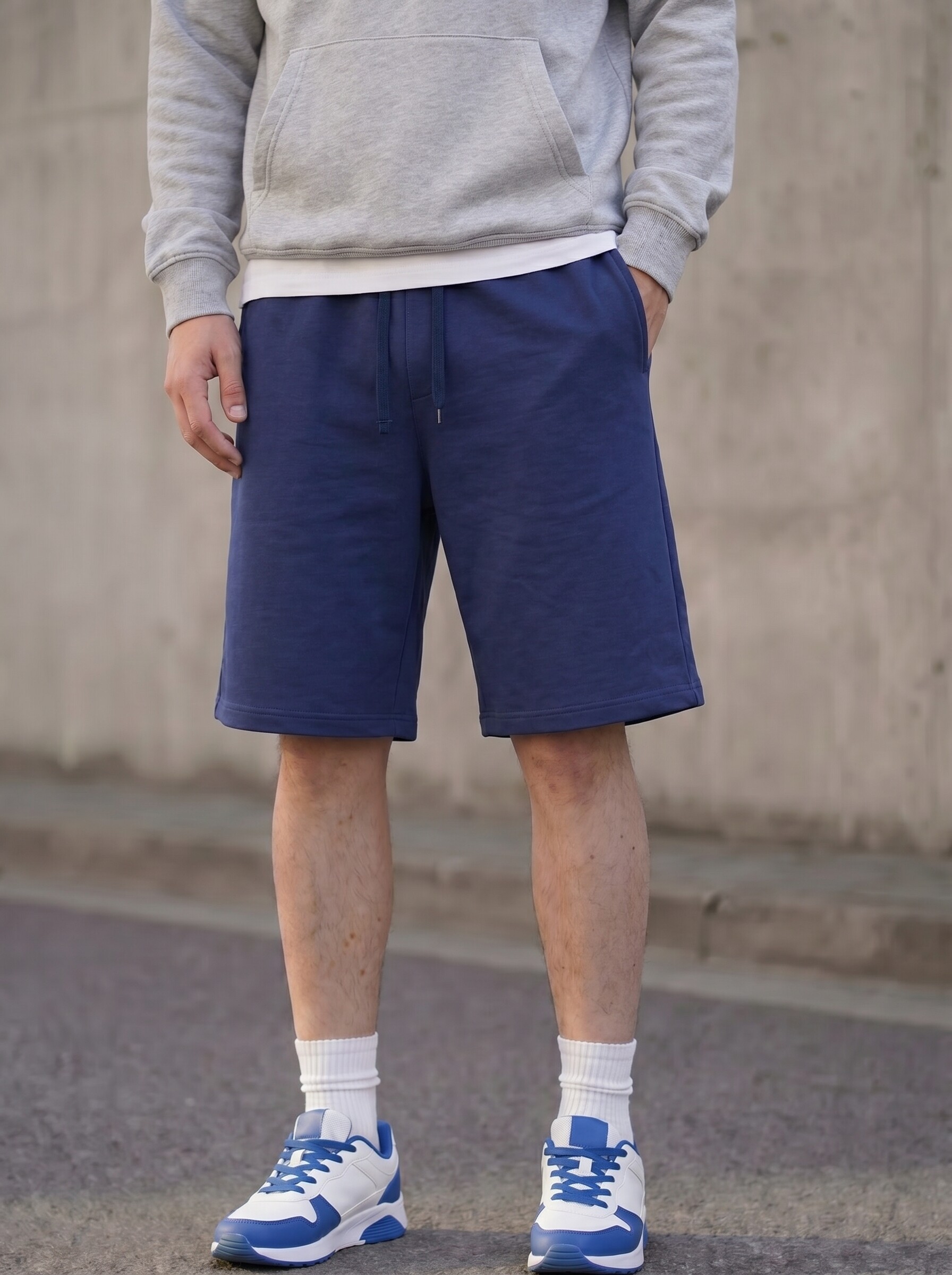 Шорты подростковые удлиненные Be Friends 0221_синий - фото 1