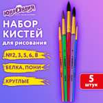 Кисть Юнландия 5 шт. (пони)