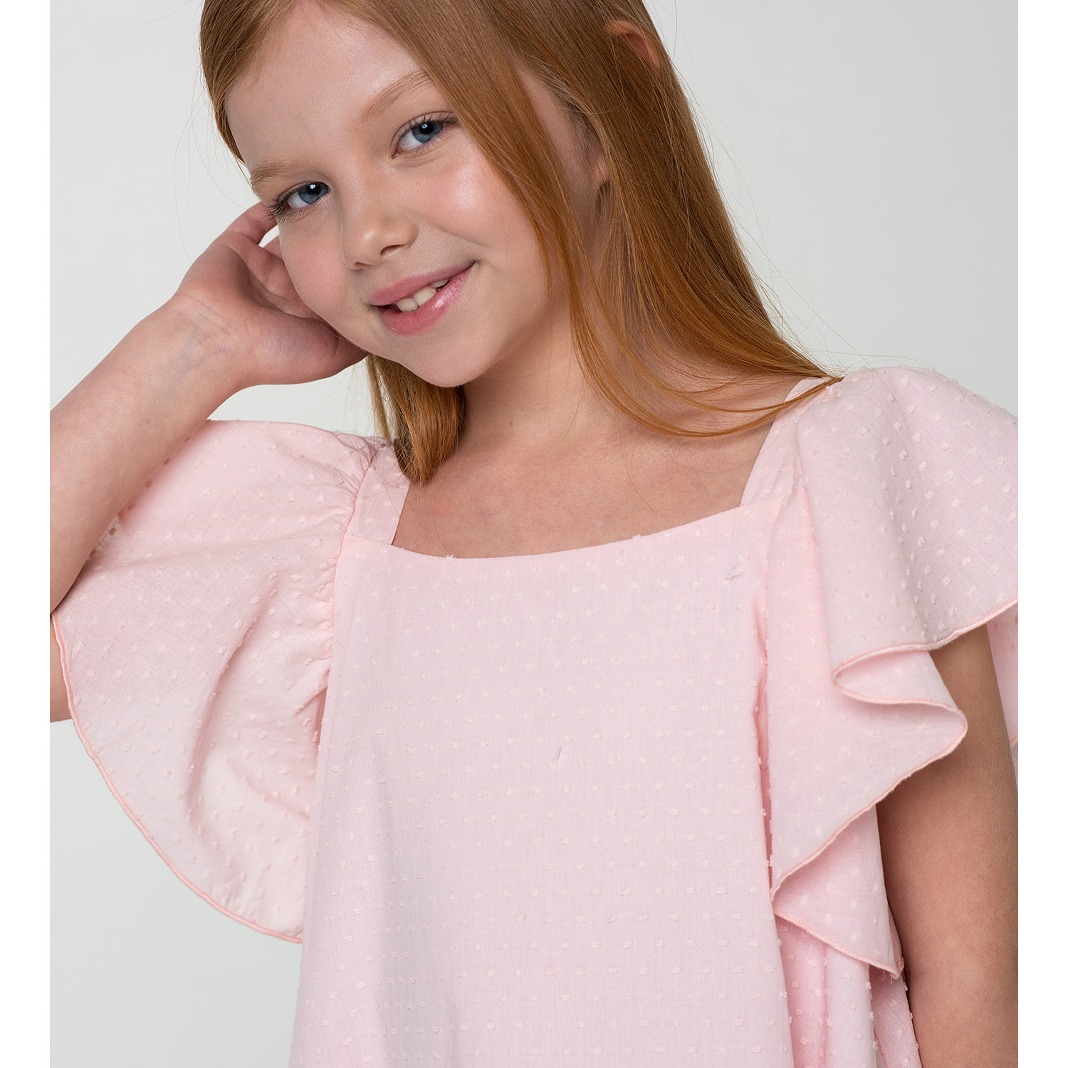 Платье LisaWeta D-064-23 пудра - фото 6