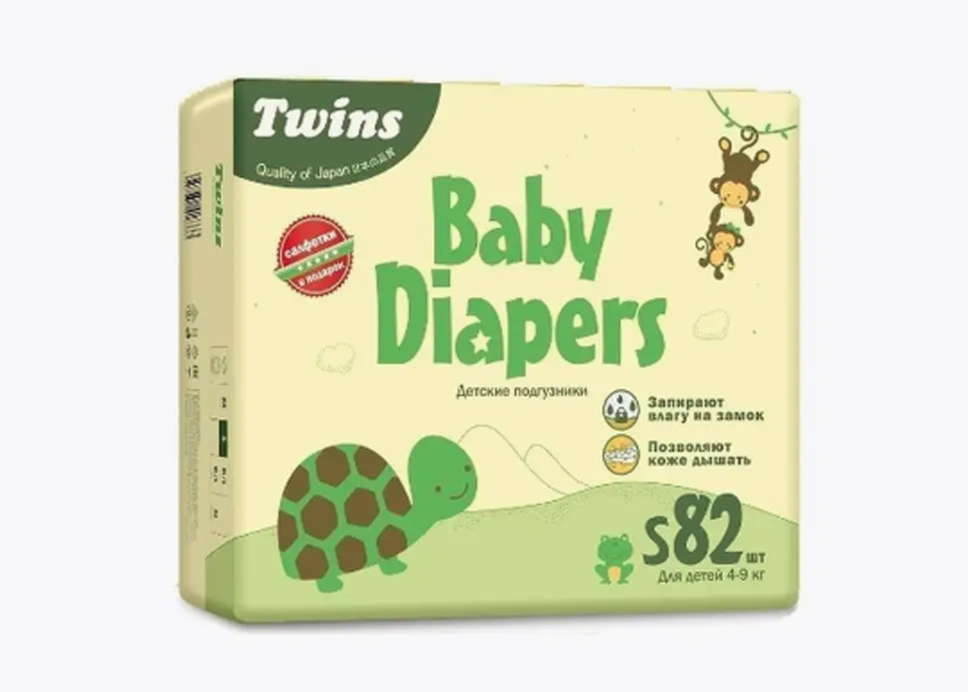 Подгузники Twins S 82 шт. - фото 1