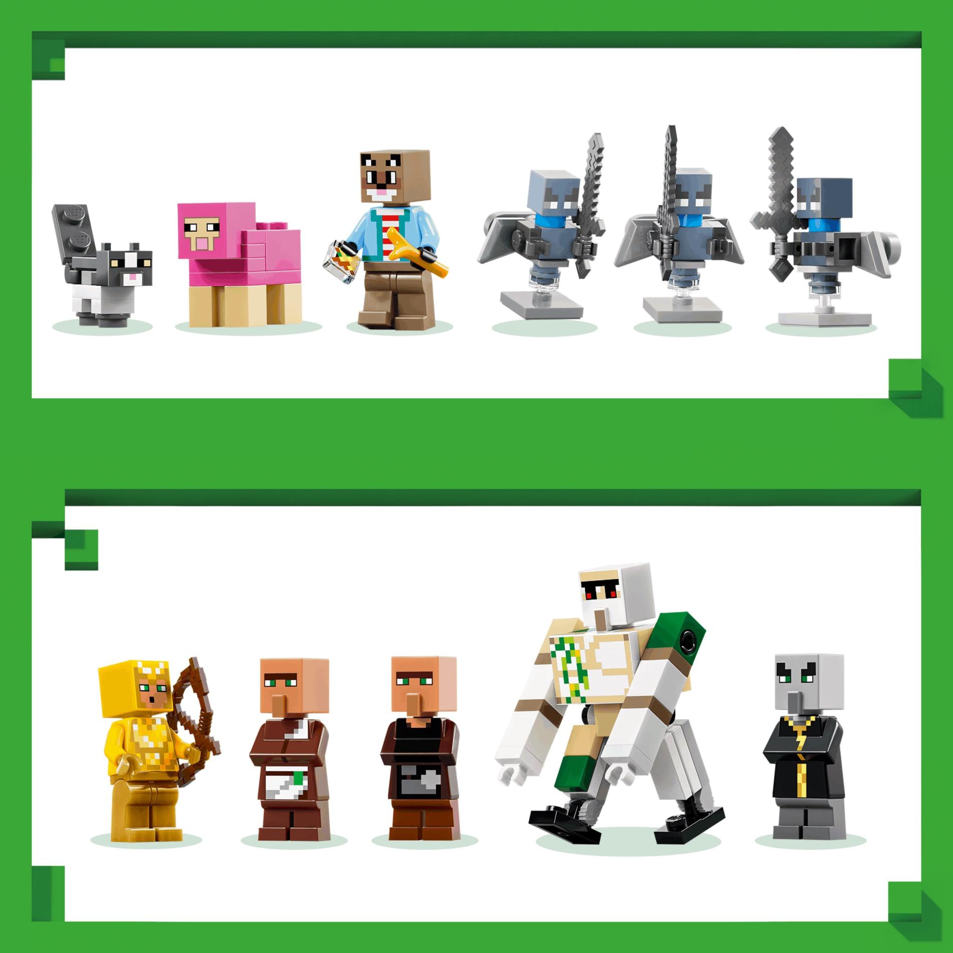 Конструктор LEGO Minecraft Атака деревни заклинателем 607 дет. - фото 5