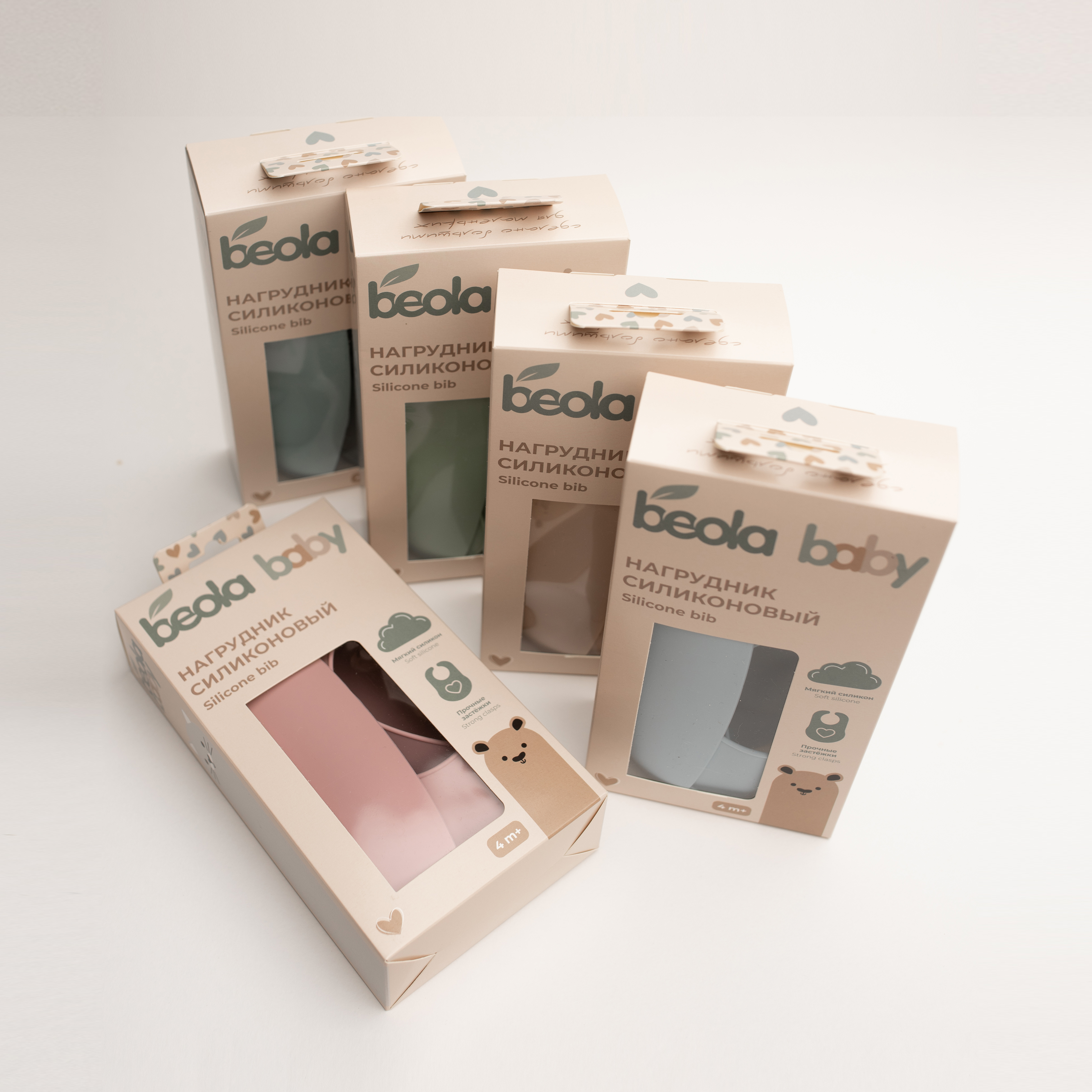 Нагрудник Beola Baby силикон - фото 18