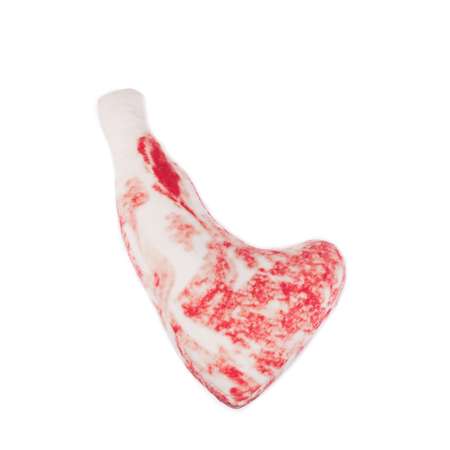Игрушка для собак Не один дома Meat мягкая Бордовый 9.5*5.5*20.5см