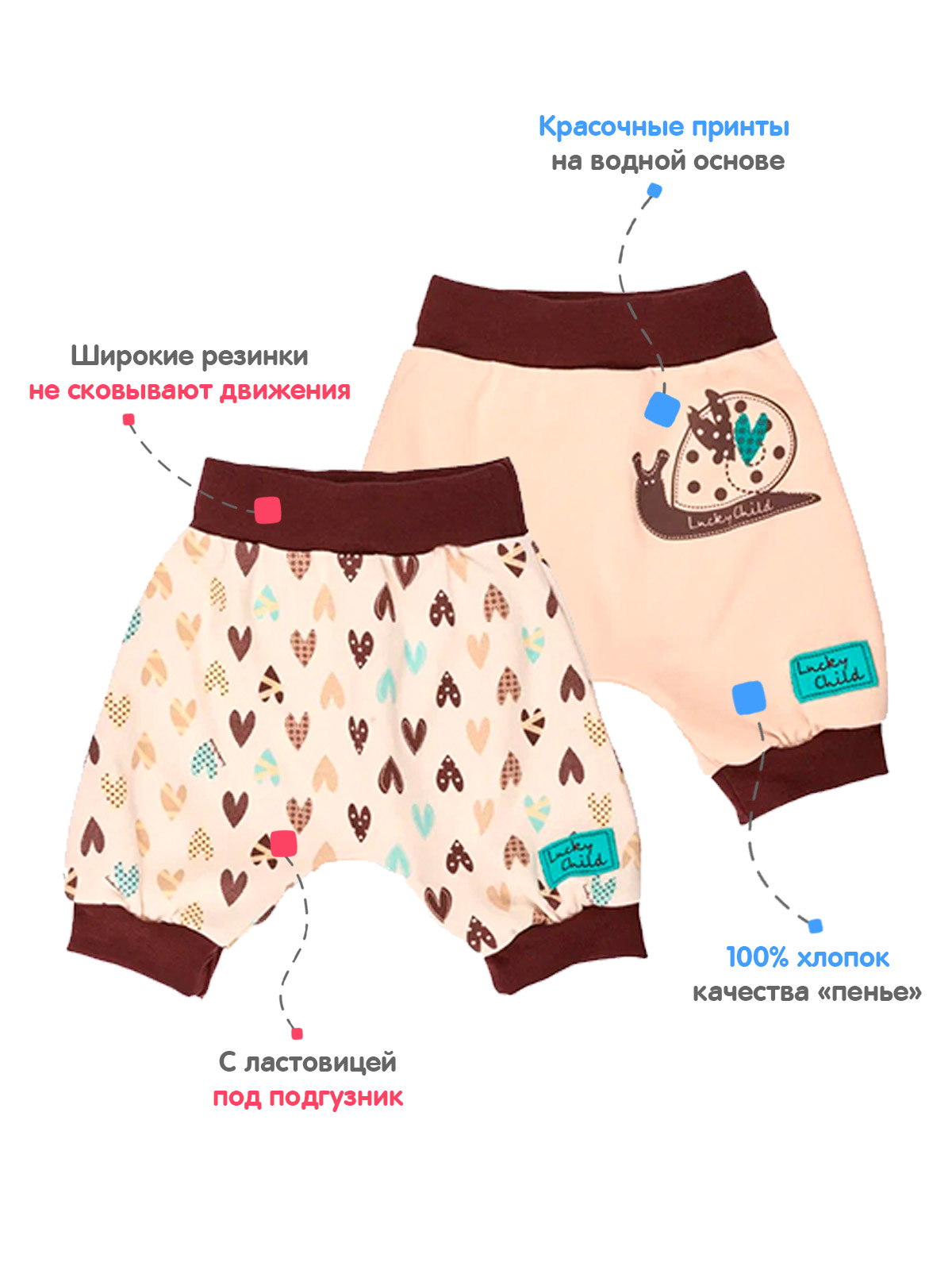 Шорты 2 шт Lucky Child 30-130-2/2-12/ - фото 3