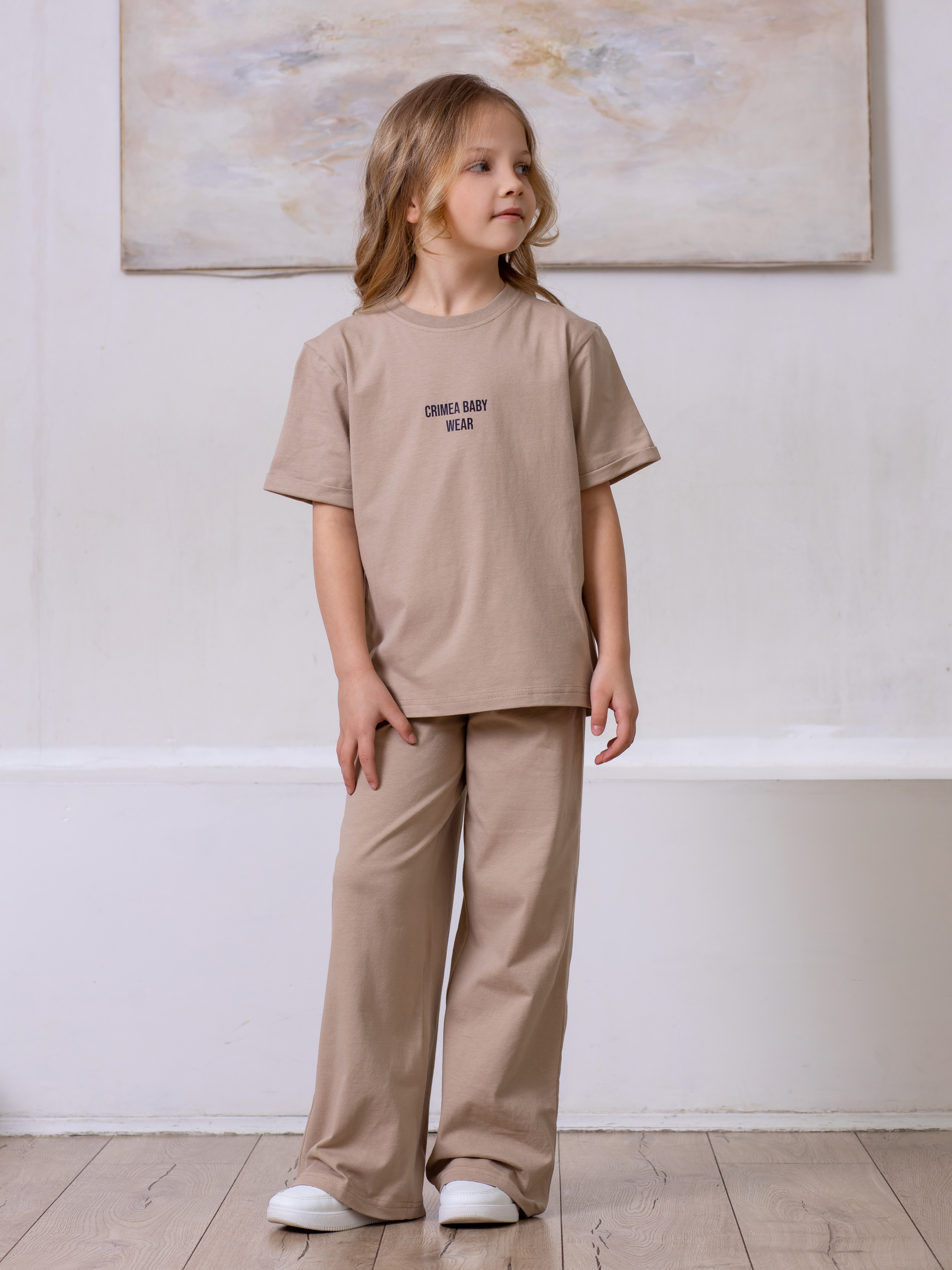 Футболка и брюки Crimea Baby Pants/beige - фото 10