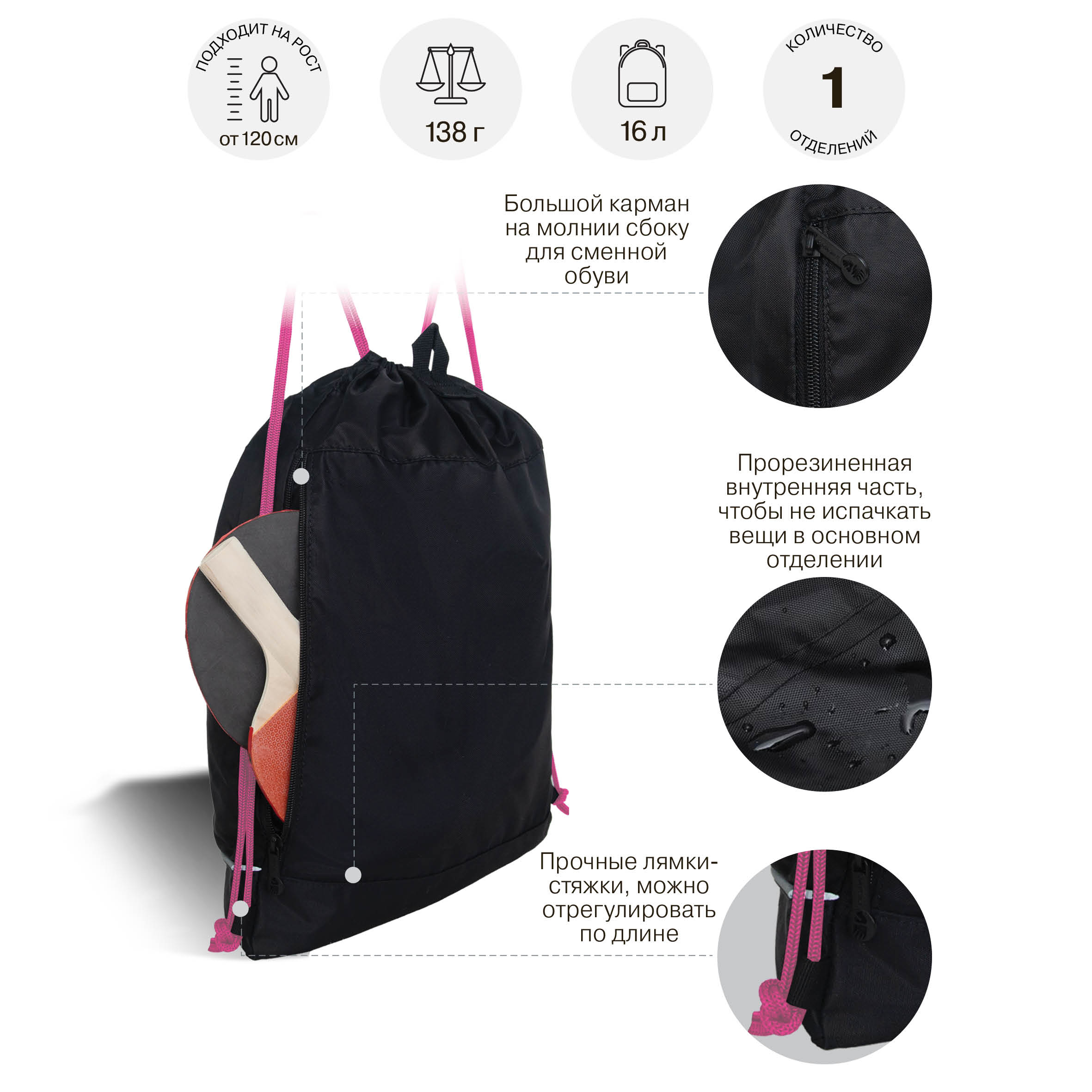 Мешок для обуви Grizzly Анимэ - фото 7