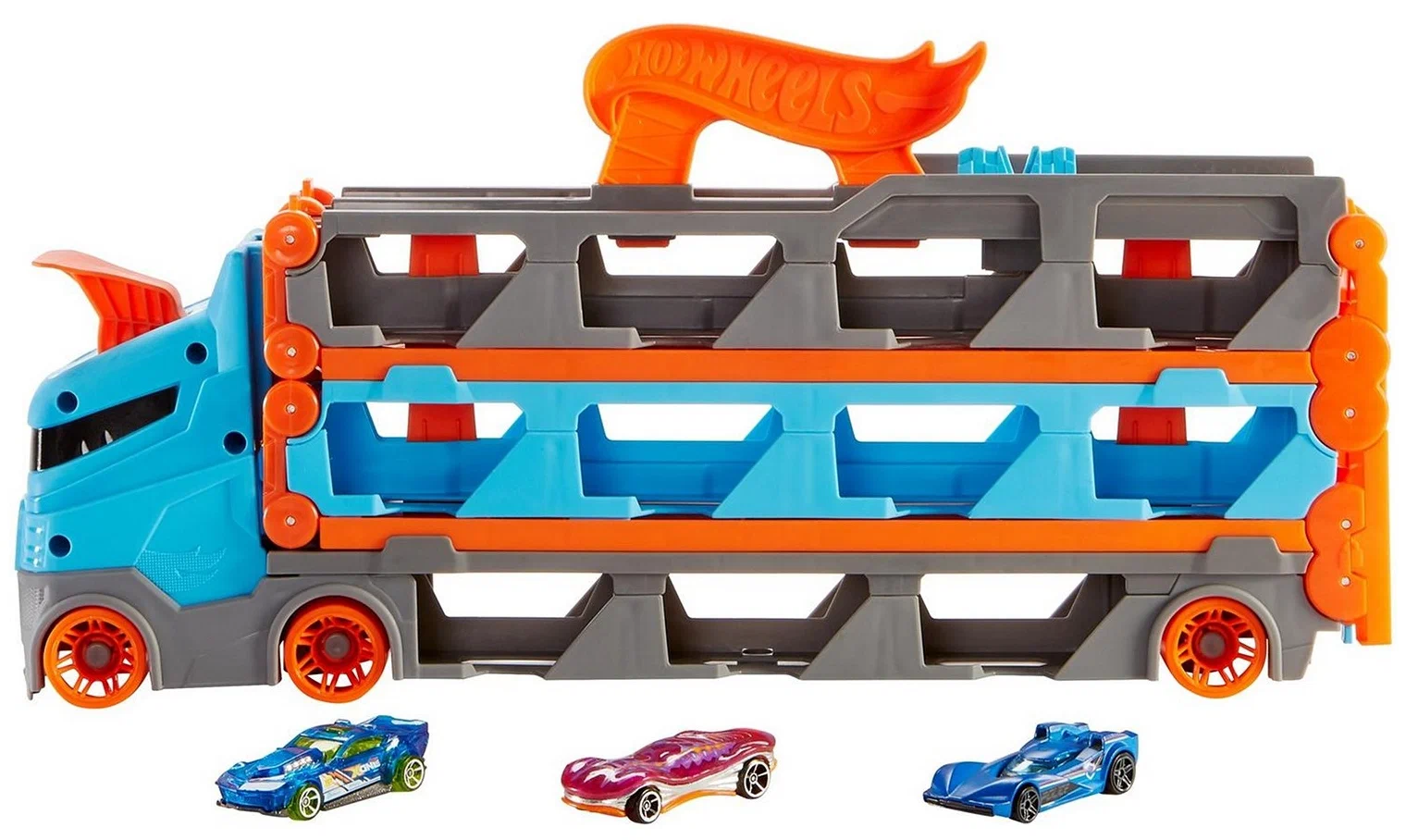 Грузовик Hot Wheels автотрек Скоростная автотрасса GVG37 - фото 19