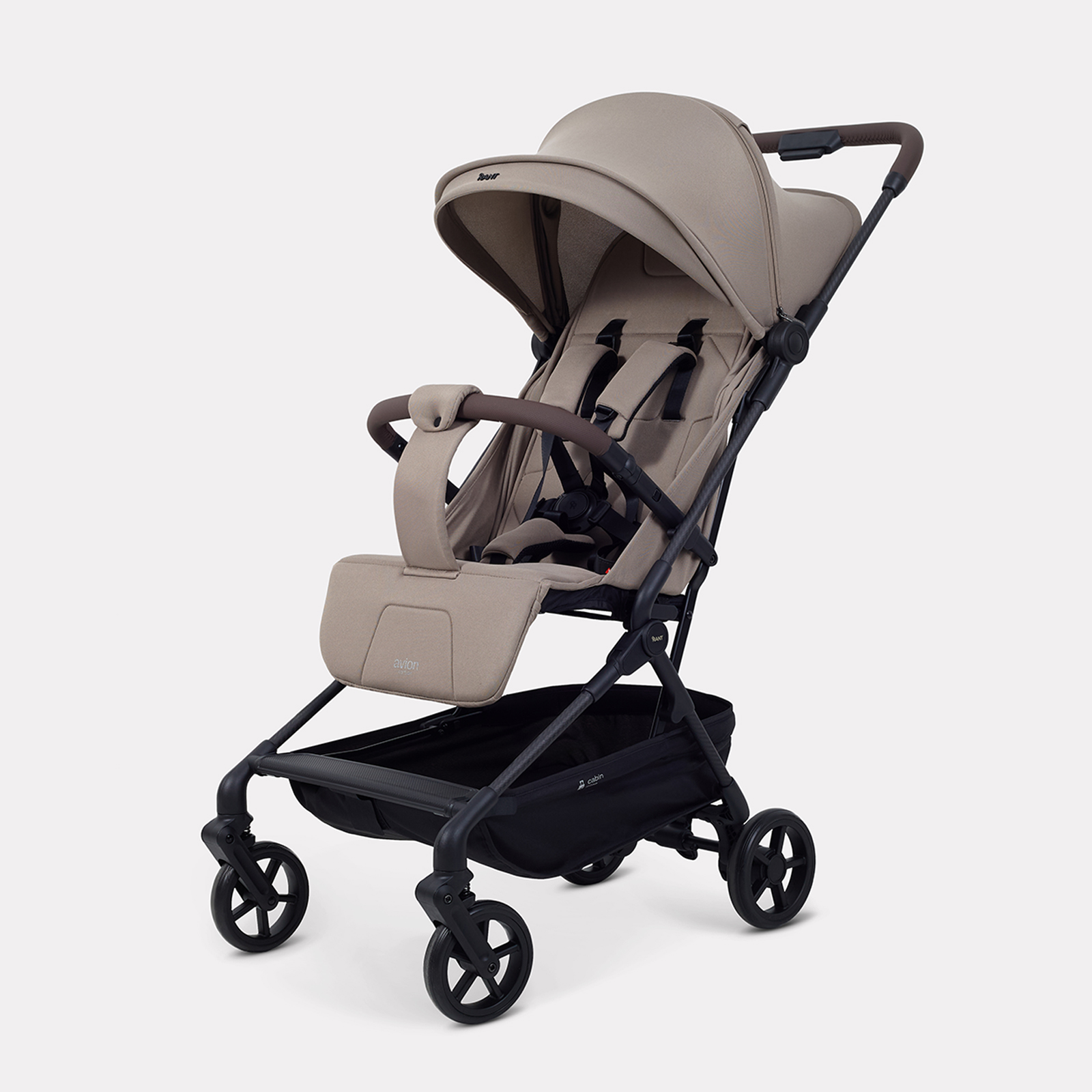 Коляска прогулочная Rant Avion Carbon коричневый - фото 1